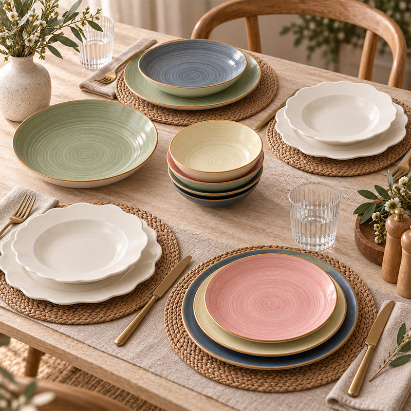 Porcellana o Stoneware? Quale servizio di piatti scegliere