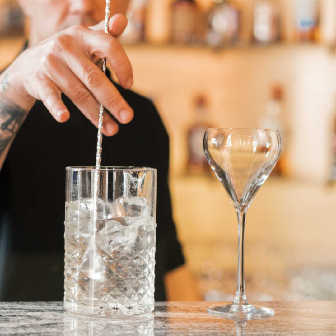 Bar spoon, strainer