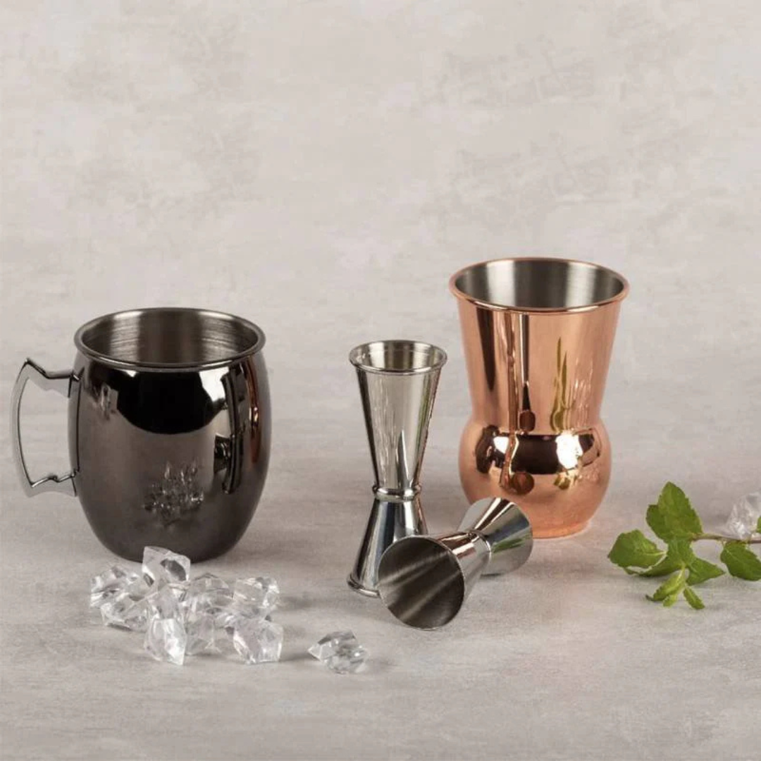 RITZENHOFF Bicchiere Da Whisky In Rame Metallizzato - Edizione Limitata 25° Anniversario, 0.25L, Nero