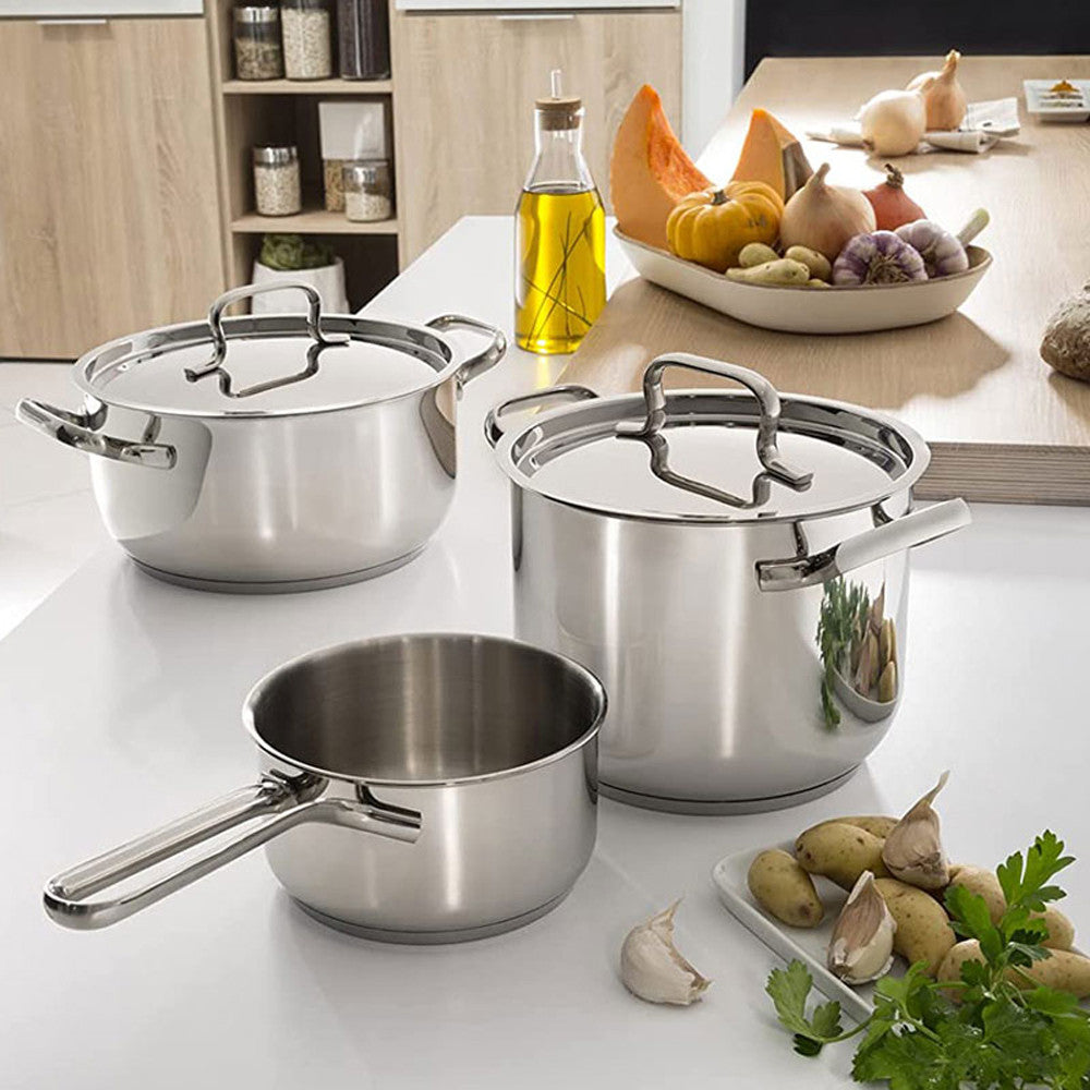 Lagostina Sfiziosa Batteria Pentole Con Accessori In Acciaio Inox - Set 24 Pz