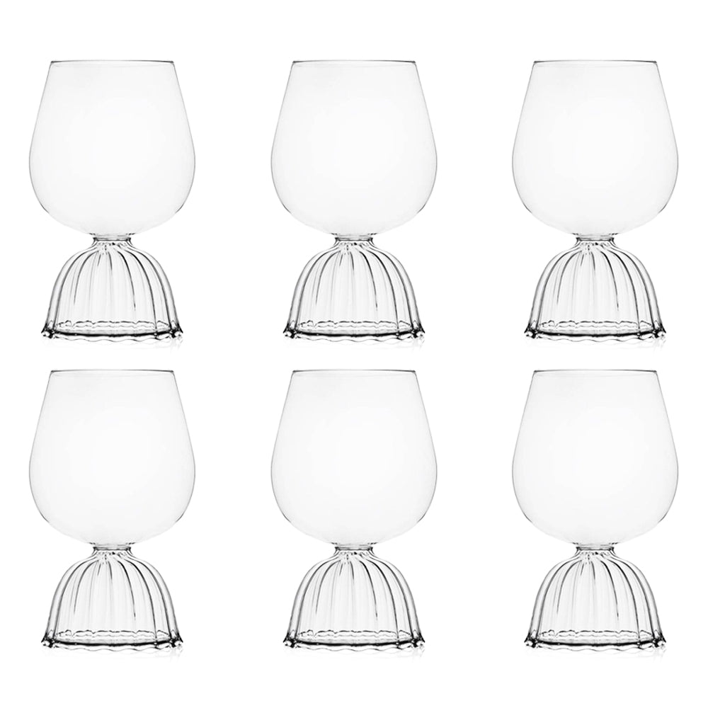 60 cl - Ichendorf Tutu Calice Vino Rosso In Vetro Borosilicato - Set 6 Pz
