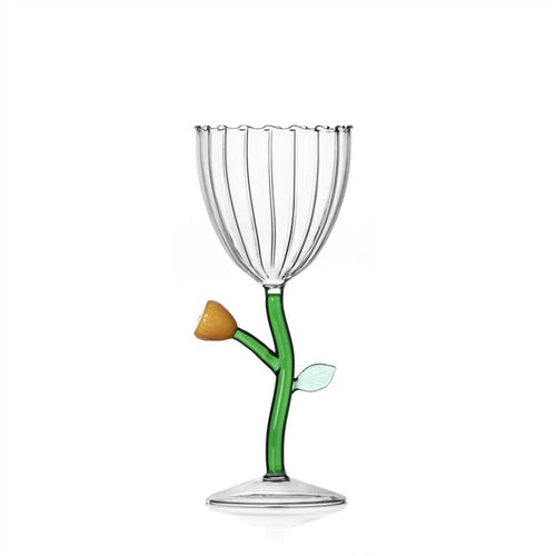 28 cl - Ichendorf Botanica Fiore Calice Multiuso Effetto Ottico In Vetro Borosilicato