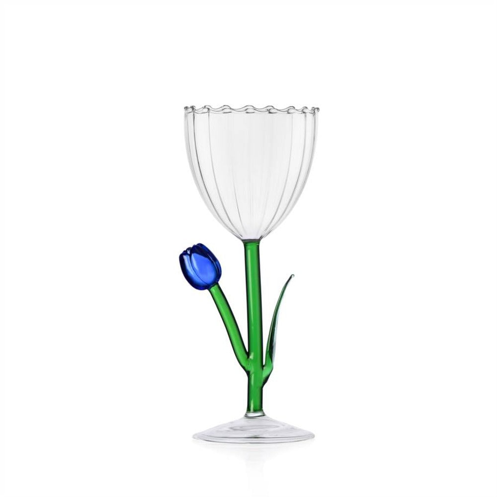28 cl - Ichendorf Botanica Tulipano Calice Multiuso Effetto Ottico In Vetro Borosilicato