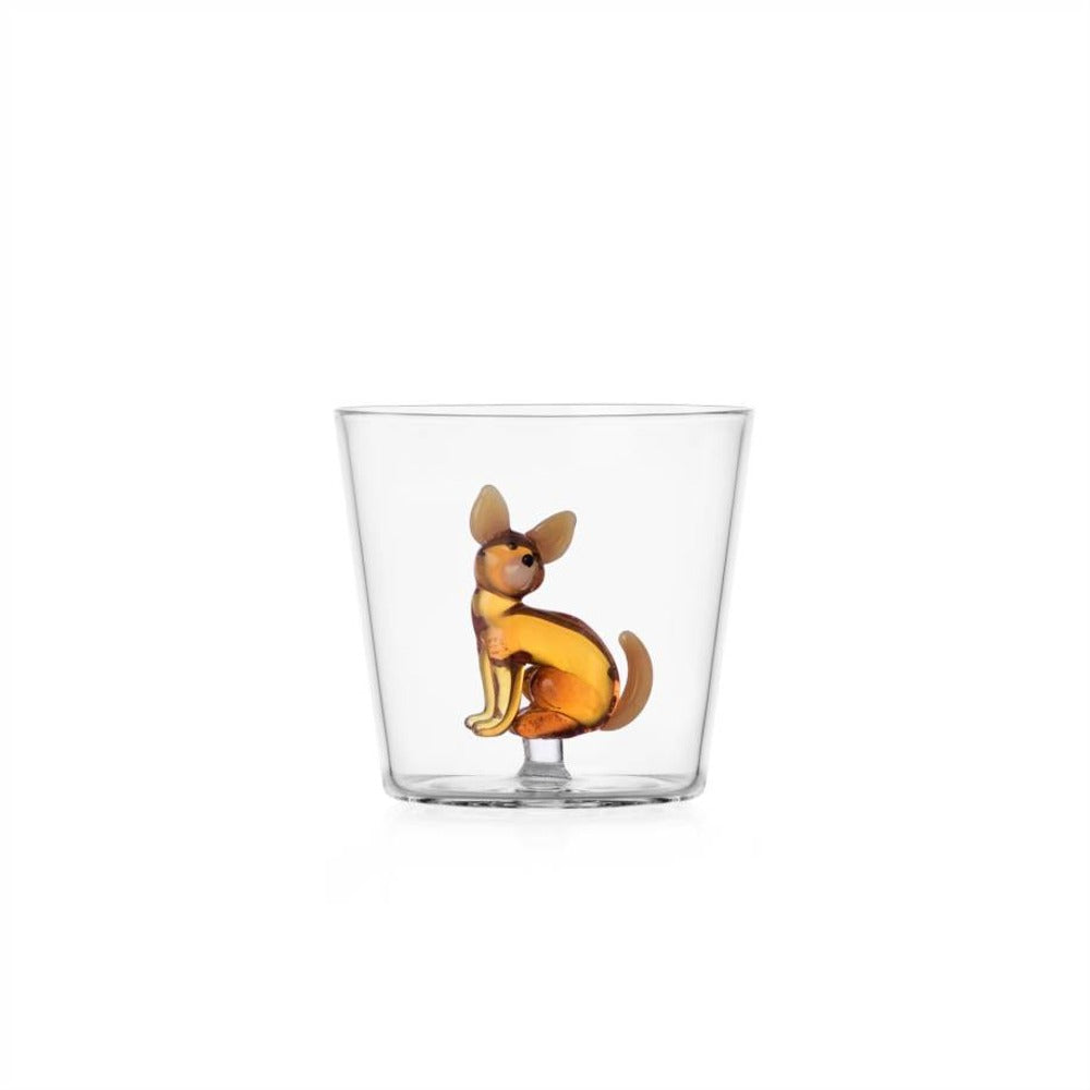 30 cl - Ichendorf Dogs Bicchiere Acqua Tumbler In Vetro Borosilicato