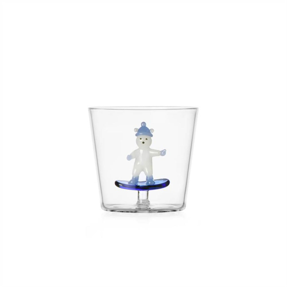 30 cl - Ichendorf Snow Games Bicchiere Acqua Tumbler In Vetro Borosilicato