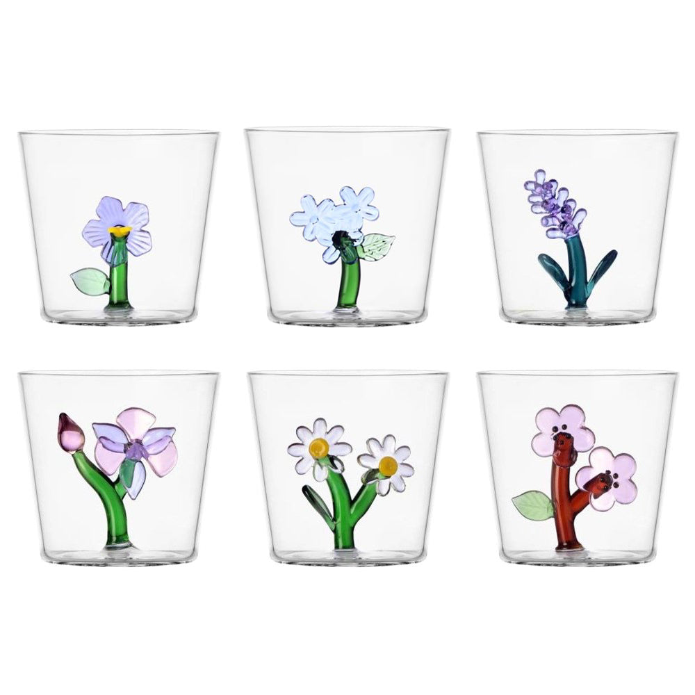 30 cl - Botanica Tumbler Water Glass In Borosilicate Glass - Set 6 Pcs