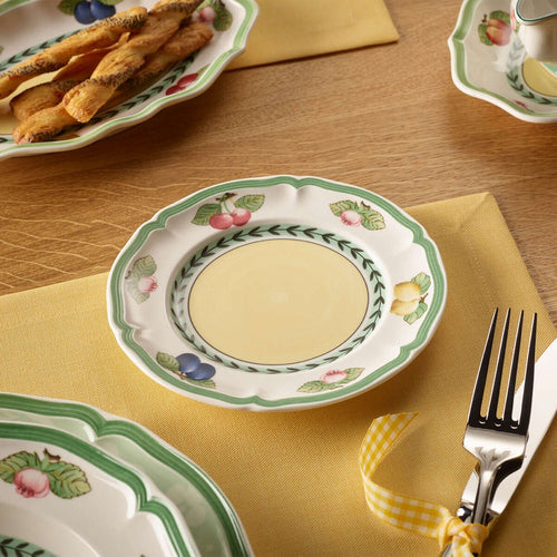 17.4 cm - Villeroy & Boch French Garden Fleurence Piatto Pane In Porcellana Premium - Set 6 Pz