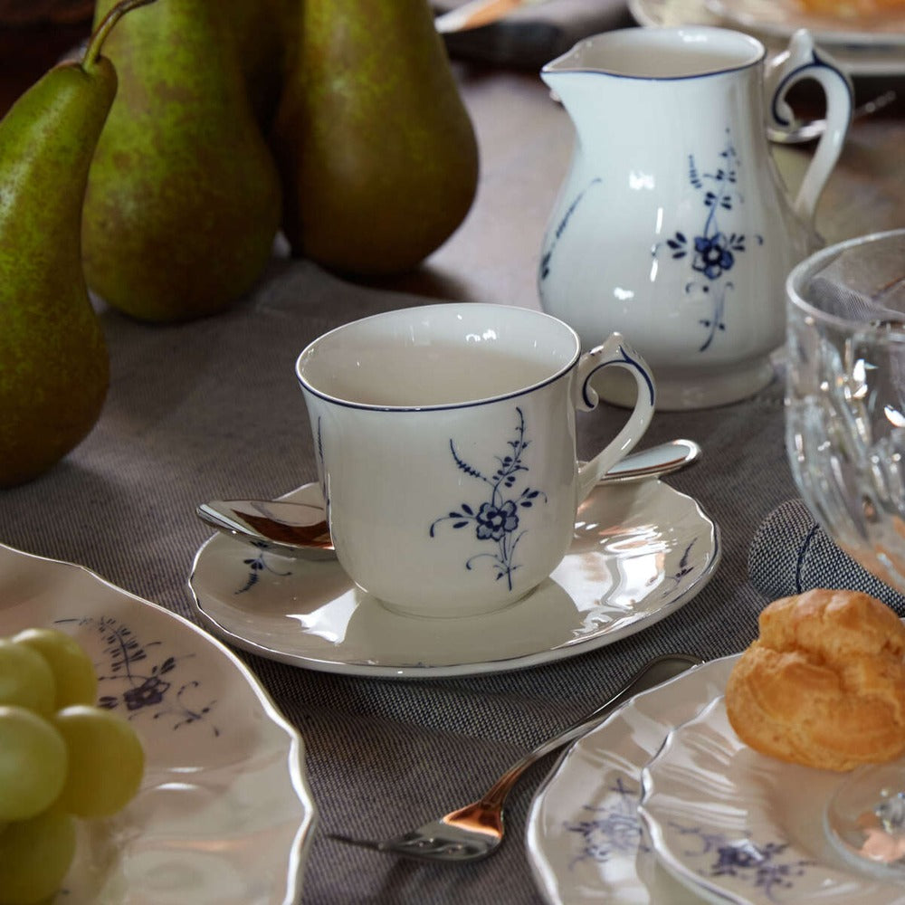 14.3 cm - Villeroy & Boch Vieux Luxembourg Piattino Tazzina Caffè In Porcellana Premium - Set 6 Pz
