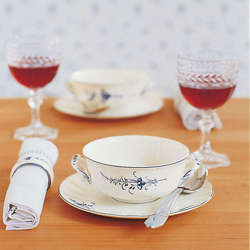 18.7 cm - Villeroy & Boch Vieux Luxembourg Piatto Tazza Brodo In Porcellana Premium - Set 6 Pz