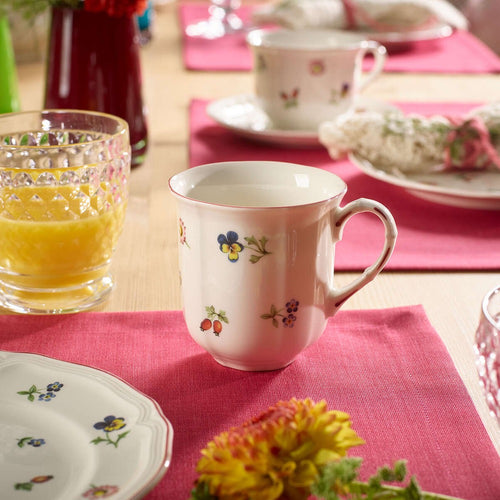 25 cl - Villeroy & Boch Petite Fleur Tazza Mug In Porcellana Premium - Set 6 Pz