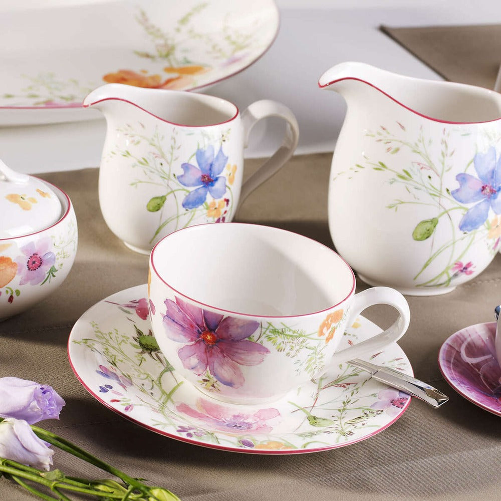 15 cl - Villeroy & Boch Mariefleur Basic Tazza Tè In Porcellana Premium - Set 6 Pz