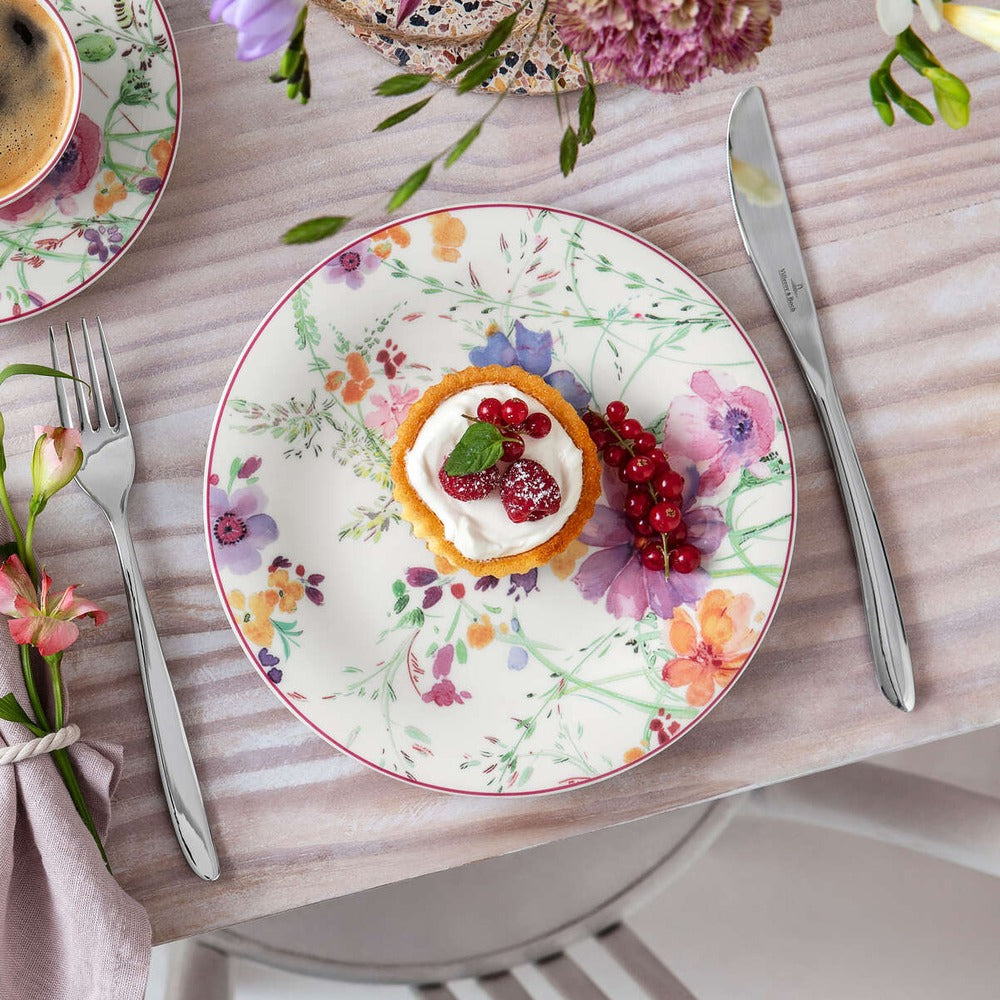 21.5 cm - Villeroy & Boch Mariefleur Basic Piatto Dessert In Porcellana Premium - Set 6 Pz