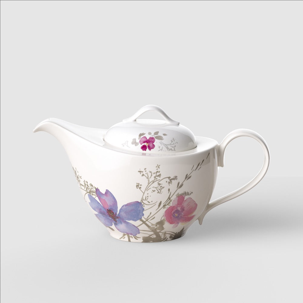 110 cl - Villeroy & Boch Mariefleur Gris Basic Teiera In Porcellana Premium