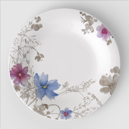 30 cm - Villeroy & Boch Mariefleur Gris Basic Piatto Gourmet In Porcellana Premium