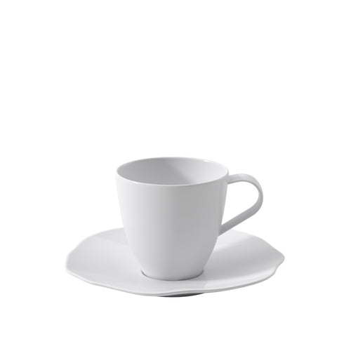 15.5 cm - Villeroy & Boch Pura Piattino Tazza Tè In Porcellana Premium - Set 6 Pz