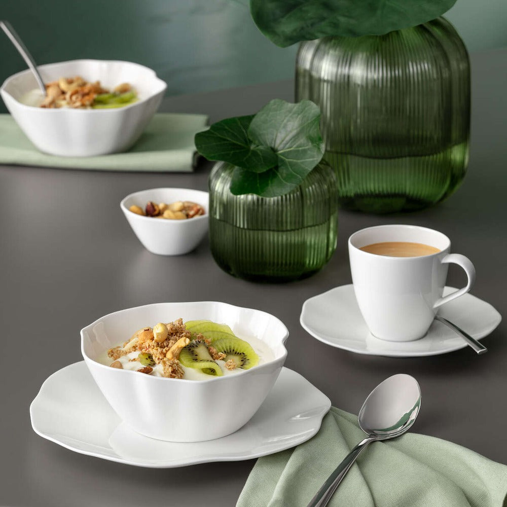 22 cm - Villeroy & Boch Pura Piatto Dessert In Porcellana Premium - Set 6 Pz