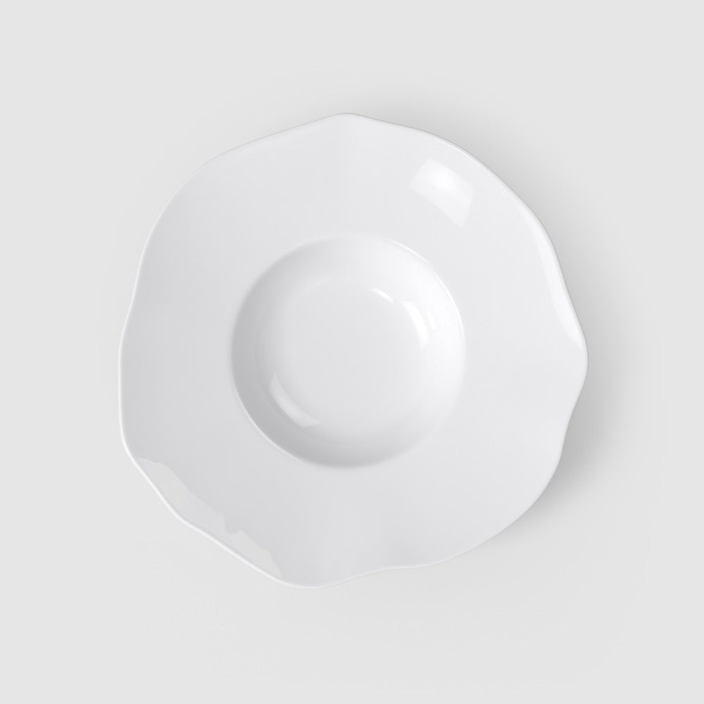 28.5x28.8 cm - Villeroy & Boch Pura Piatto Fondo In Porcellana Premium - Set 4 Pz