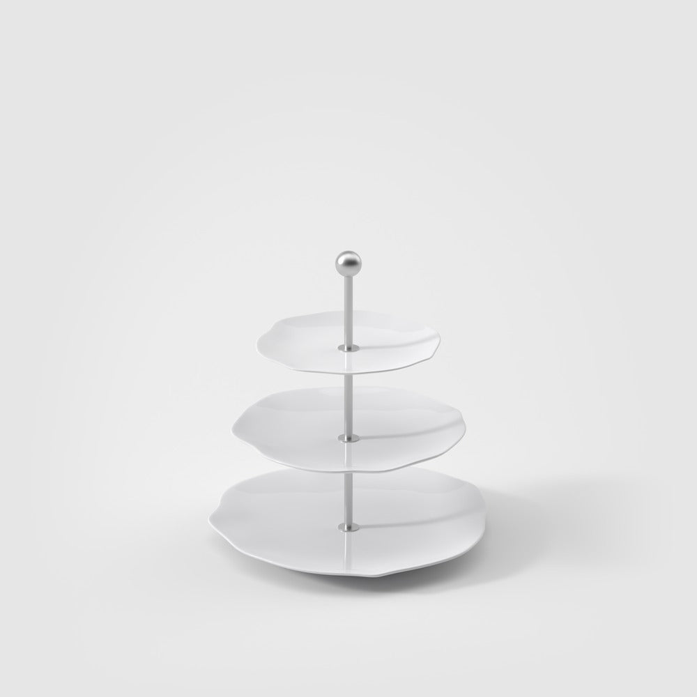 27.2 cm - Villeroy & Boch Pura Alzata Dolci In Porcellana Premium