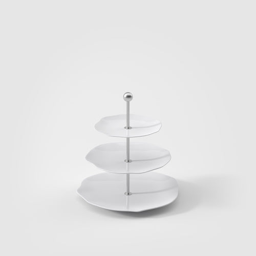 27.2 cm - Villeroy & Boch Pura Alzata Dolci In Porcellana Premium