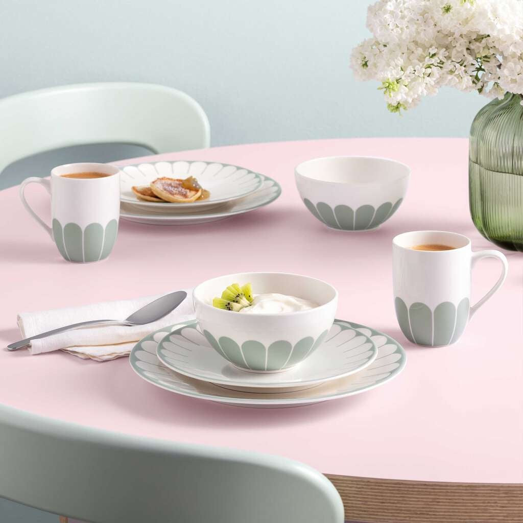 43 cl - Villeroy & Boch Fleur Ciotola Cereali In Porcellana Premium Set 4 Pz