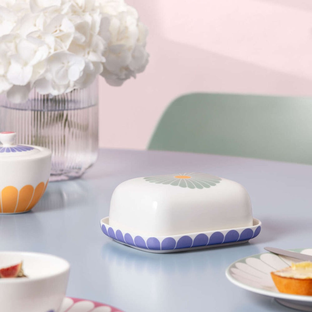 14.8 x 12.3 cm - Villeroy & Boch Fleur Portaburro In Porcellana Premium