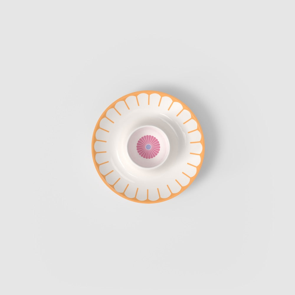 11.6 cm - Villeroy & Boch Fleur Portauovo In Porcellana Premium - Set 4 Pz