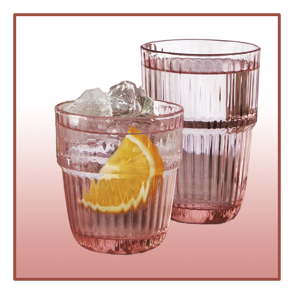 38 cl - Barshine Verre À Cocktail en Verre Trempé - Ensemble 6 Pcs
