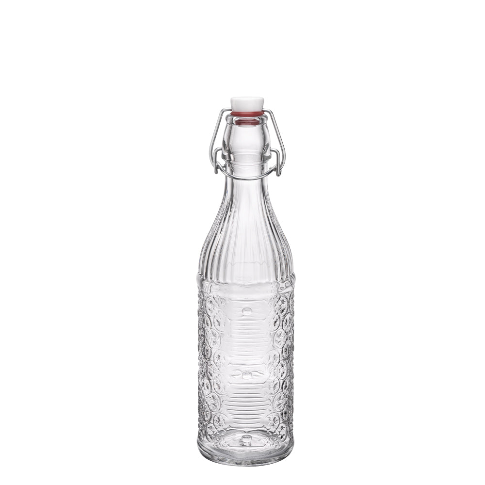 50 cl - Bormioli Rocco Italian Heritage Bottiglia Acqua Con Tappo Ermetico In Vetro Set 6 Pz