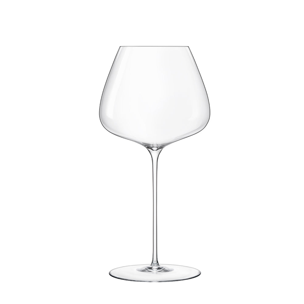 87 cl - Bormioli Luigi Sapientia Burgundy Calice Vino Rosso Soffiato a Bocca In Vetro Set 2 Pz