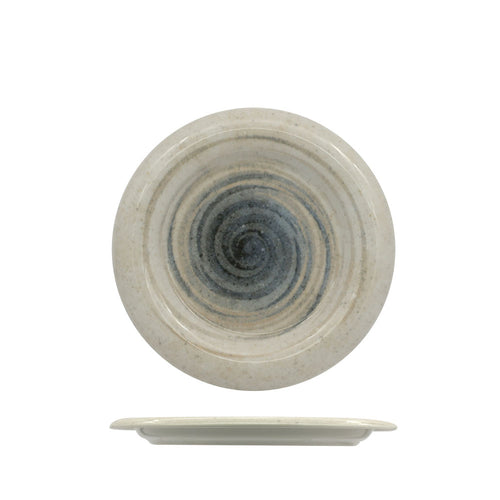 18 cm - Saturnia Giotto Around Piatto Frutta In Porcellana Set 10 Pz