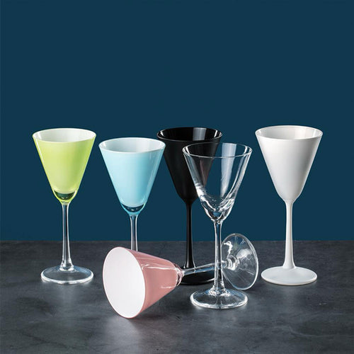 9 cl - Crystalex Bohemia Pralines Calice Martini Espresso In Vetro Set 4 Pz