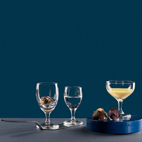 5 cl - Crystalex Bohemia Pralines Calice Liquore In Vetro Set 6 Pz