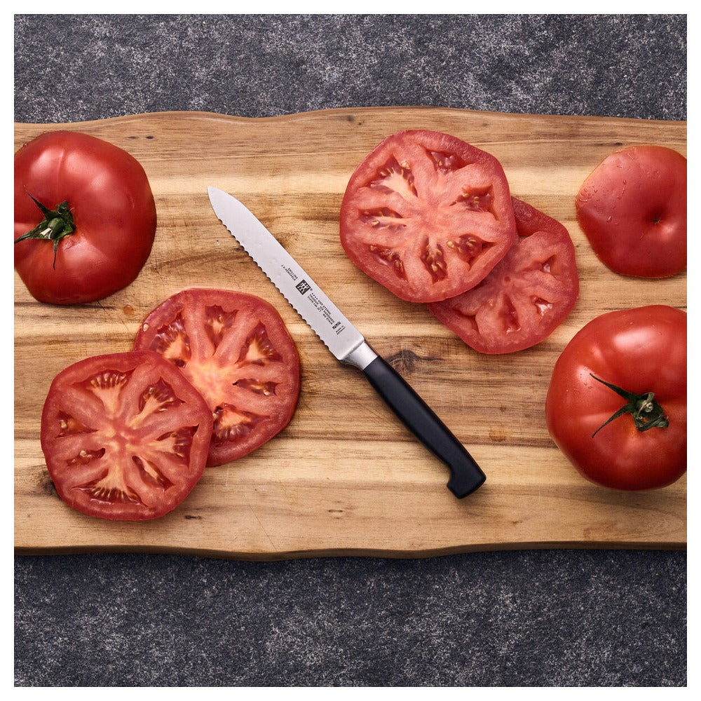 13 cm - Zwilling 4 Stars Coltello Universale Seghettato In Acciaio Inox