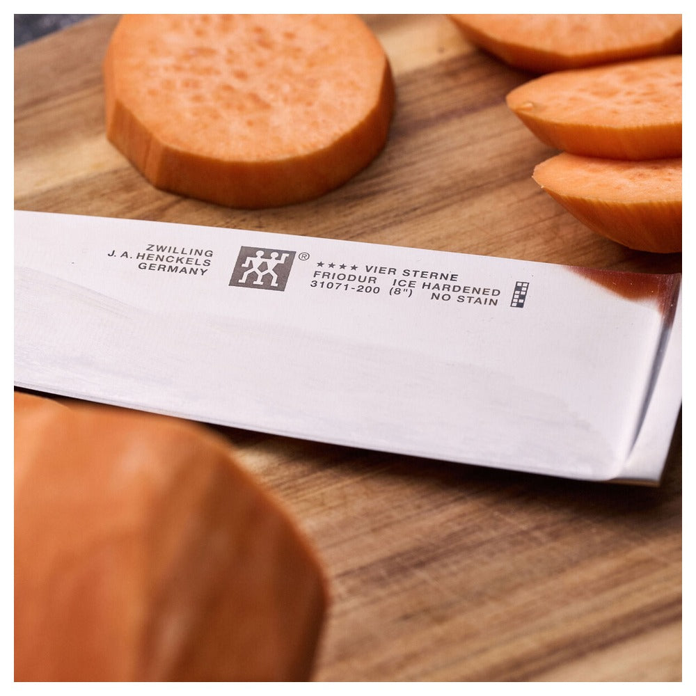 20 cm - Zwilling 4 Stars Coltello Chef In Acciaio Inox