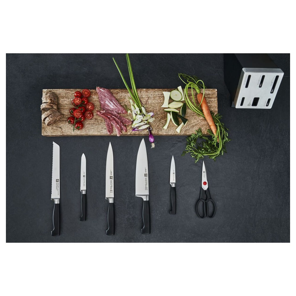 Zwilling 4 Stars Set Coltelli Con Ceppo In Frassino - Set 7 Pz