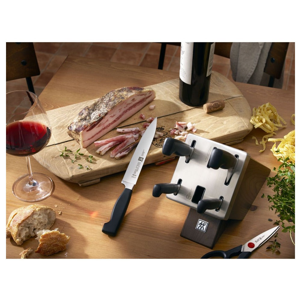 Zwilling 4 Stars Set Coltelli Con Ceppo In Frassino - Set 7 Pz