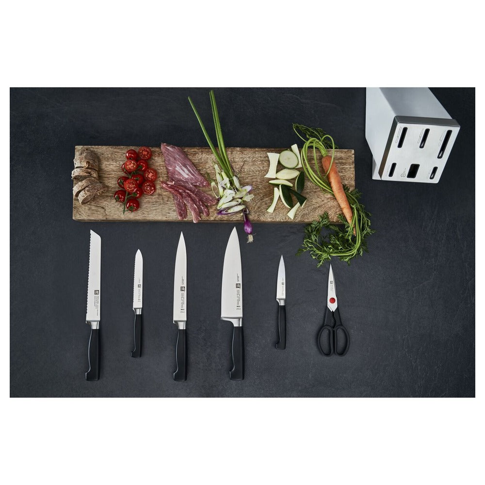 Zwilling 4 Stars Set Coltelli Con Ceppo In Frassino - Set 7 Pz