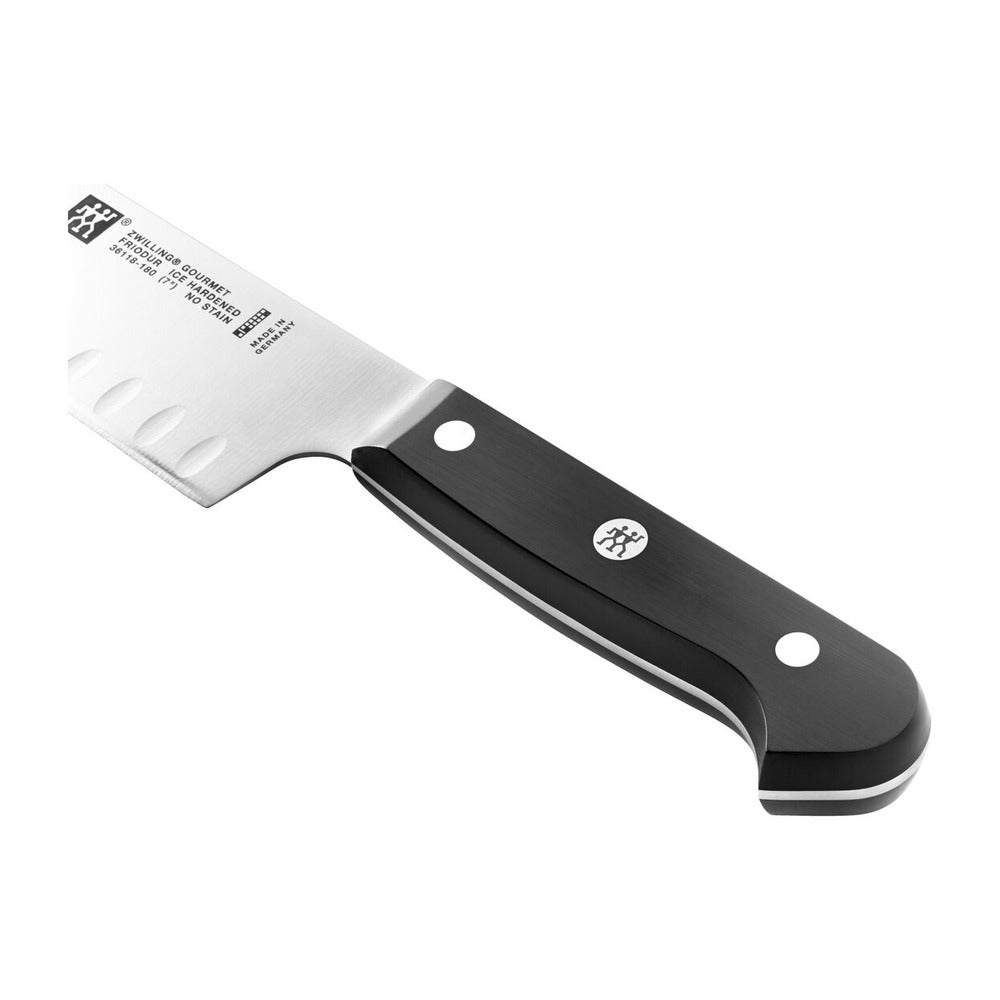 18 cm - Zwilling Gourmet Coltello Santoku Alveolato In Acciaio Inox