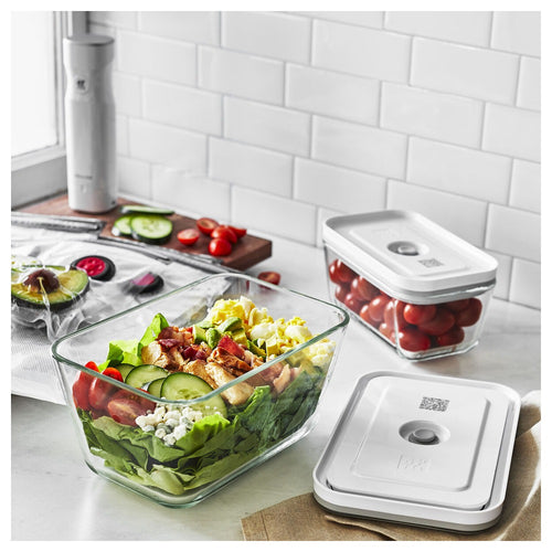 Zwilling Fresh & Save Start Set Kit Sottovuoto Con Contenitori In Vetro e Pompetta Per Sottovuoto - Set 7 Pz