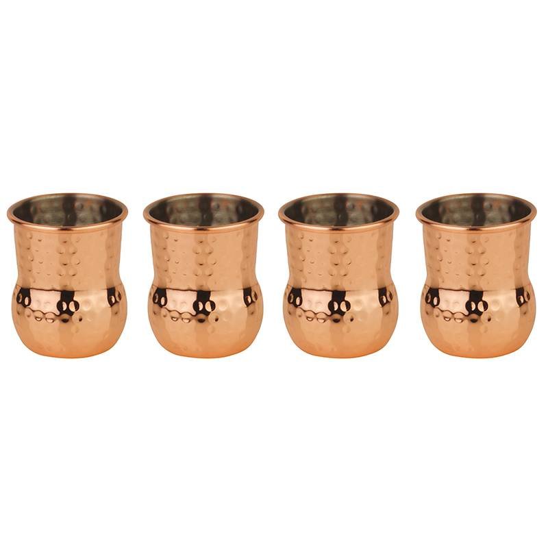 6 Cl Paderno Mug Julep Bicchiere Cocktail In Acciaio Inox Set 4 Pz