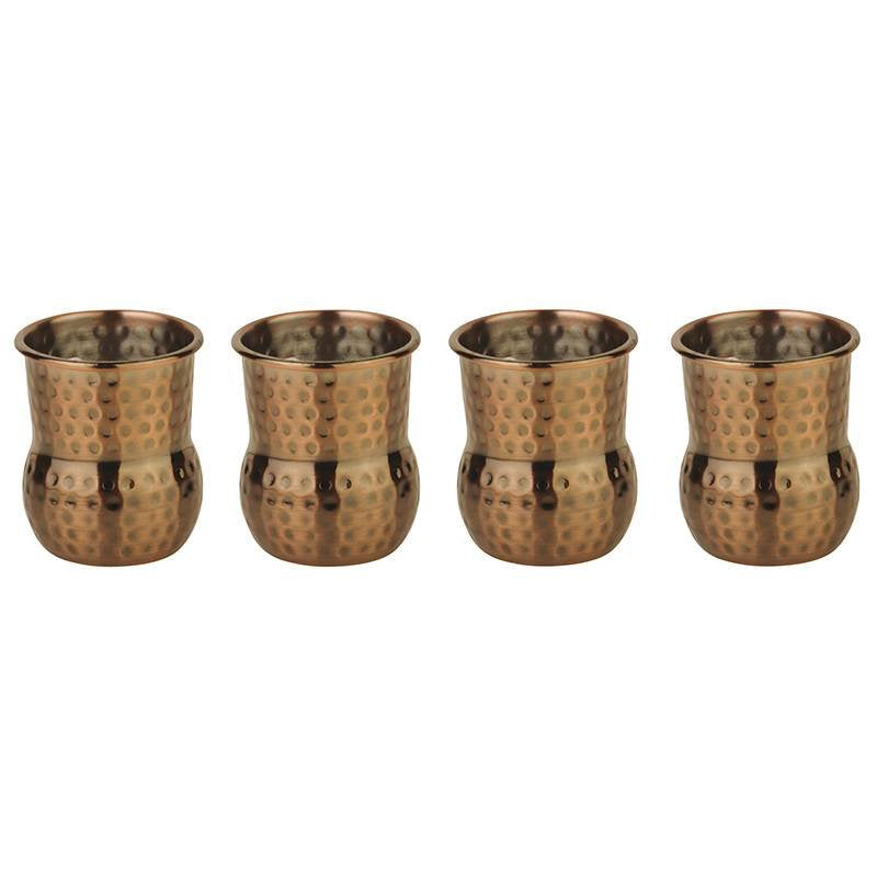 6 Cl Paderno Mug Julep Bicchiere Cocktail In Acciaio Inox Set 4 Pz