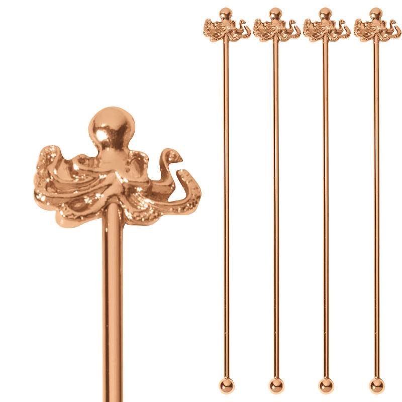 18 5 Cm Paderno Bar Happy Hour Bar Spoon Polpo In Acciaio Inox Set 4 Pz