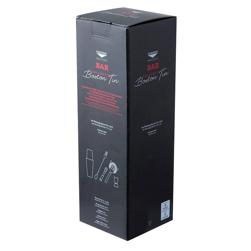 Paderno Boston Set Mixology In Acciaio Inox Set 5 Pz