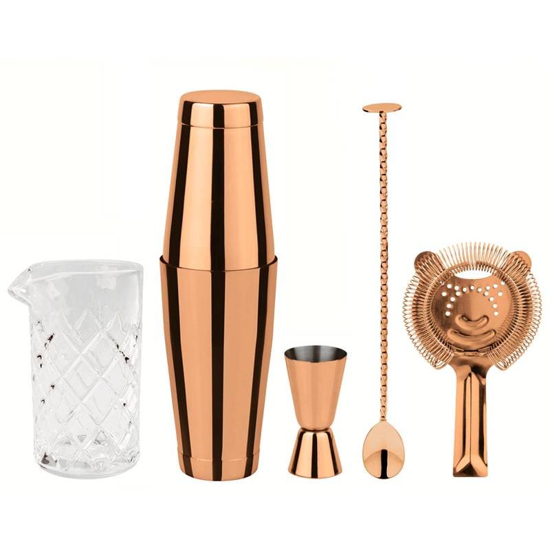 Paderno Crystal Set Mixology In Acciaio Inox Set 5 Pz