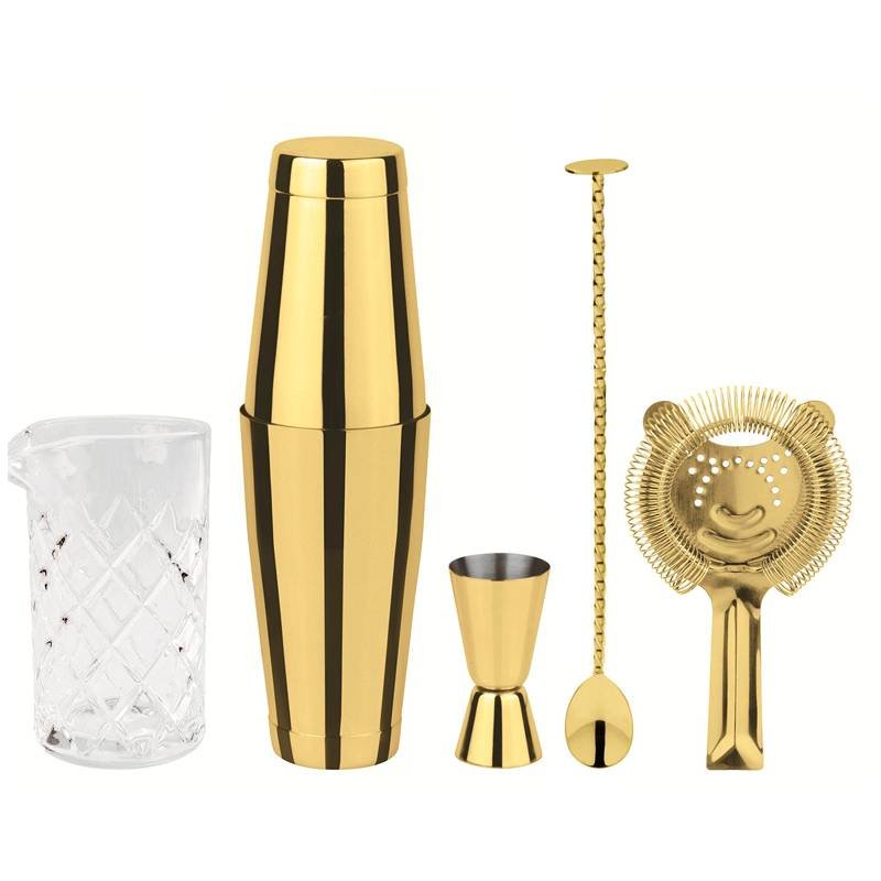 Paderno Crystal Set Mixology In Acciaio Inox Set 5 Pz