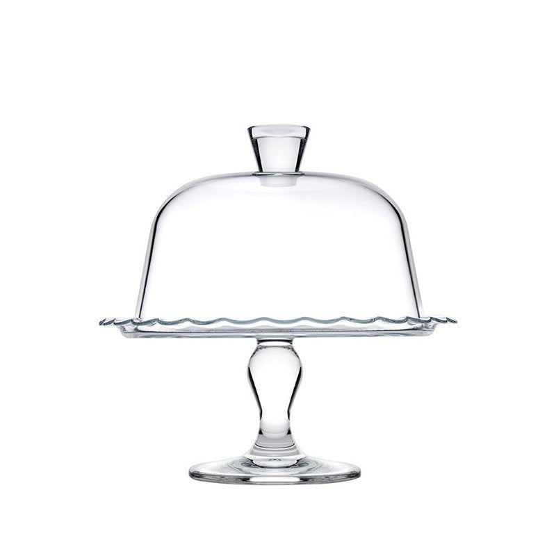 26 Cm Pasabahce Petite Patisserie Alzata Torta Con Campana