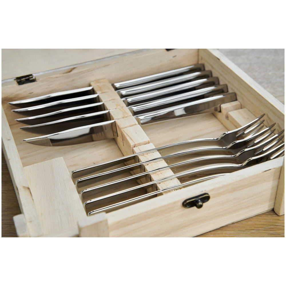 Zwilling Specials Set Posate Bistecca In Acciaio Inox Con Bauletto Legno