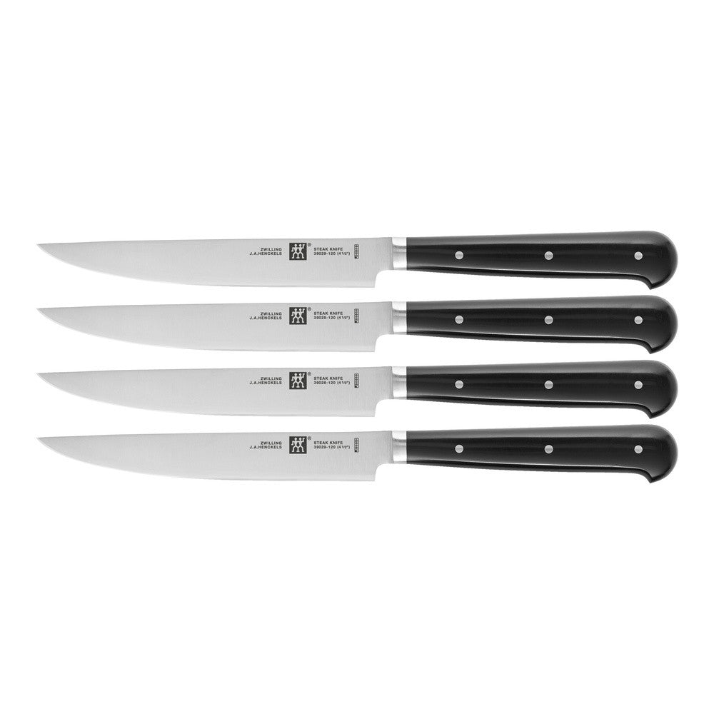 Zwilling Steak-Set Coltello Bistecca con Lama Rasoio In Acciaio Inox - Set 4 Pz