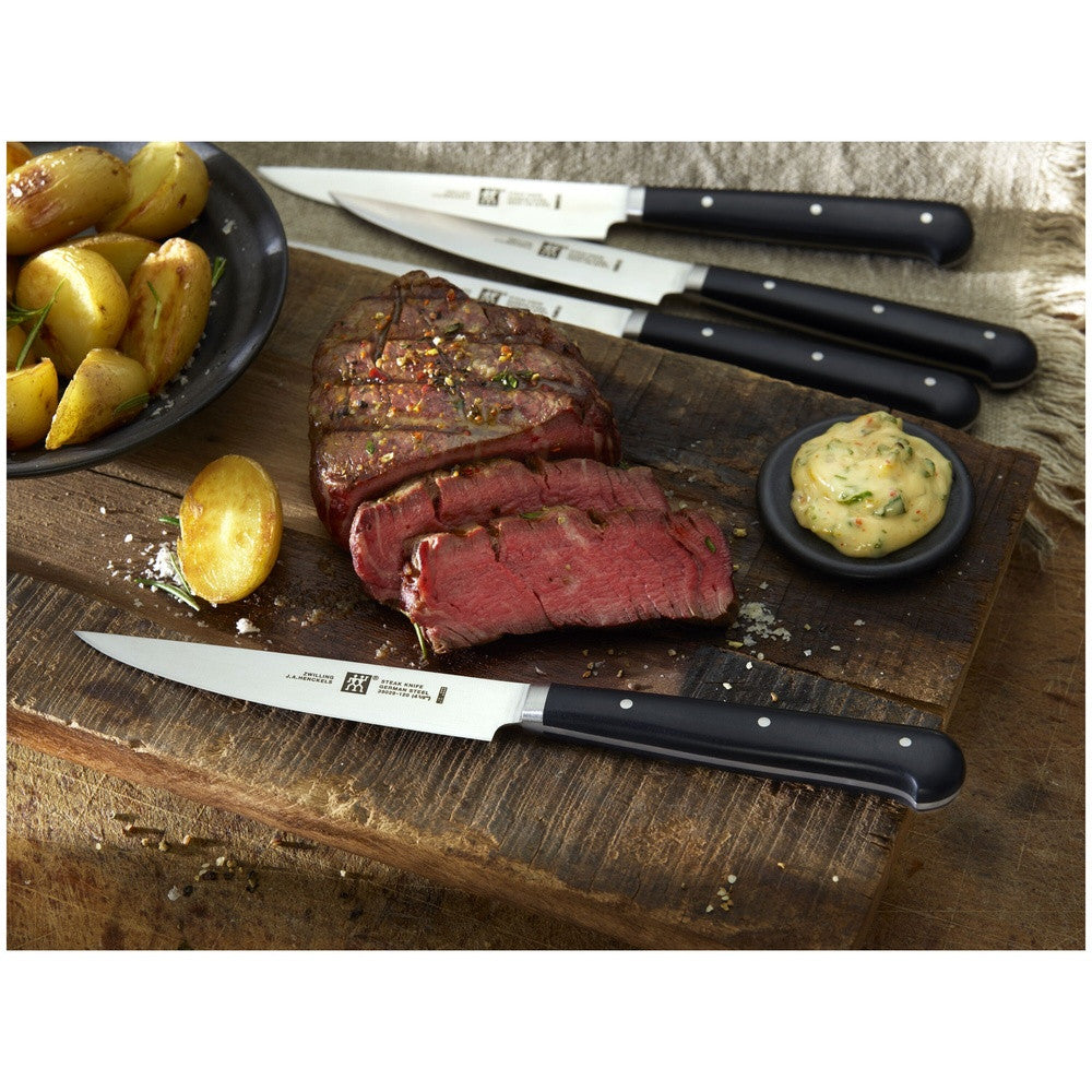 Zwilling Steak-Set Coltello Bistecca con Lama Rasoio In Acciaio Inox - Set 4 Pz