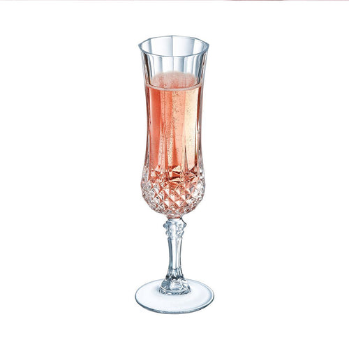 14 Cl Cristal D Arques Longchamp Calice Flute In Vetro Set 6 Pezzi